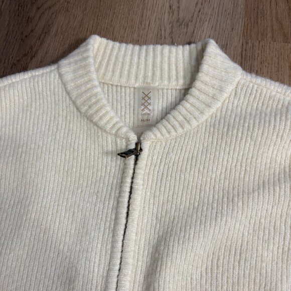 Rhone women's Westside Full Zip Cardigan Sweater size M medium sand stone ivory - Picture 11 of 12